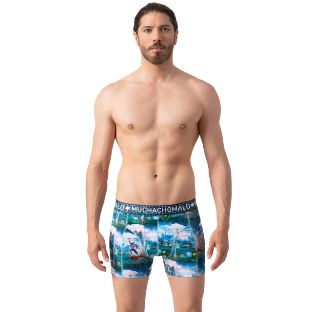 Muchachomalo Heren 3-pack boxershorts elebudha virtualreality BUDAVIR1010-07 large
