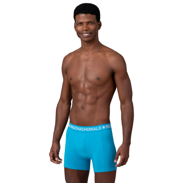 Muchachomalo Heren 2-pack boxershorts effen SOLID1010-618 large Muchachomalo Heren 2-pack boxershorts effen SOLID1010-618 large