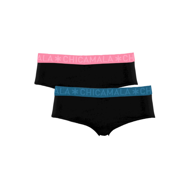Muchachomalo Meisjes 2-pack hipster effen SOLID1252-52J large