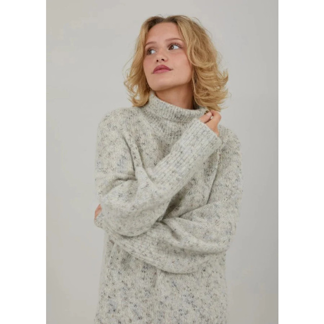 Coster Copenhagen Gemêleerde gebreide jurk met col 8567181934920 large