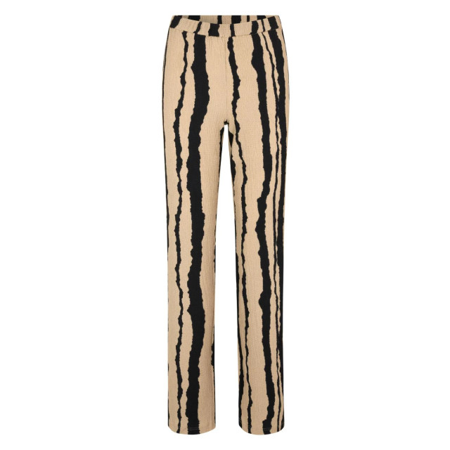 Modström Zwarte print broek harland Beige zwarte print broek Harland  large