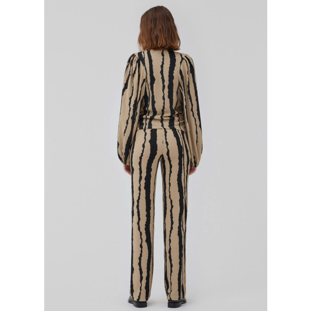Modström Zwarte print broek harland 8699659649352 large