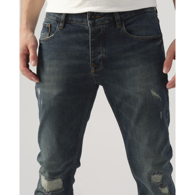 J.C. Rags Joah heavy washed scraped jeans 086001-001-32/34 large
