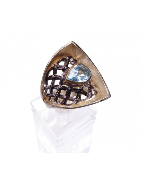 Christian Zilveren ring abstract met topaas 879G9-0821JC large