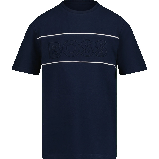 Hugo Boss Kinder jongens t-shirt <p>J50727849SS24</p><p>gestreeptkatoenen large