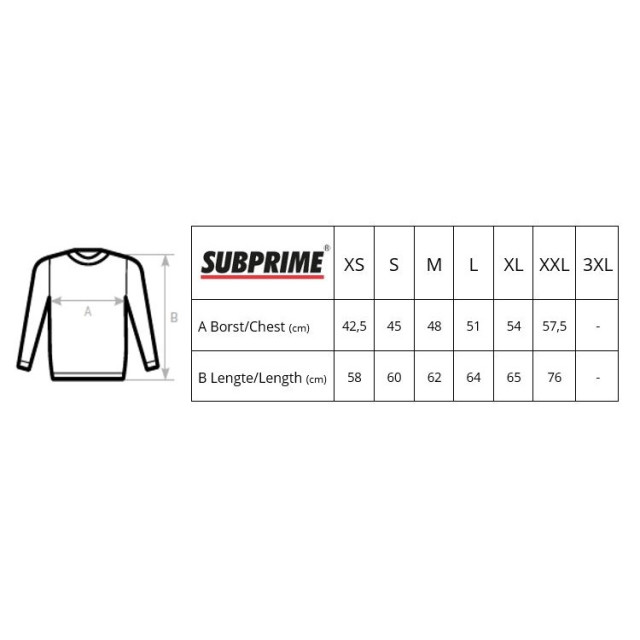 Subprime Sweater stripe white WSW-STRIPE-WHT-XXL large