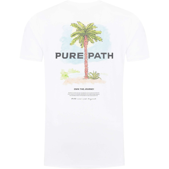 Pure Path Palm tree t-shirt white 24020101-01 large