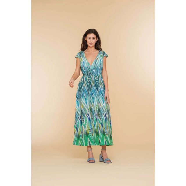 Geisha Zomer jurk in met v-hals en print 47450-20-000625 large