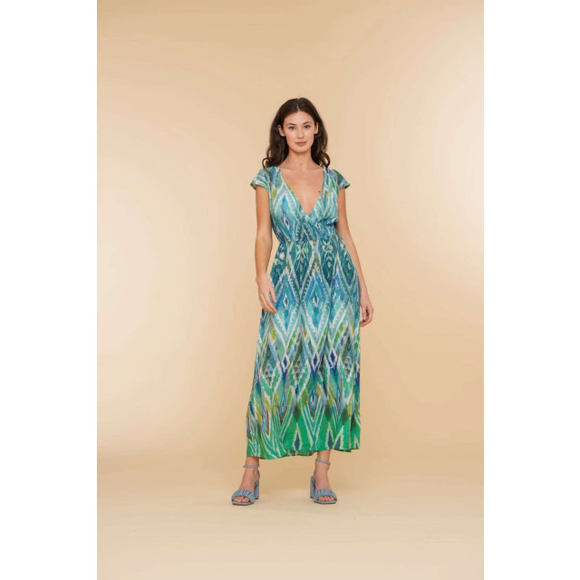 Geisha Zomer jurk in met v-hals en print 47450-20-000625 large
