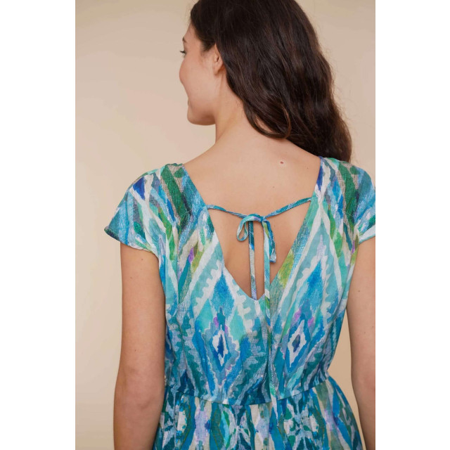 Geisha Zomer jurk in met v-hals en print 47450-20-000625 large