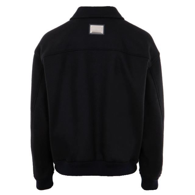 Dolce and Gabbana Heren woolblend bomber backtag zwart G9ASOT / FU3QB-B0665 large