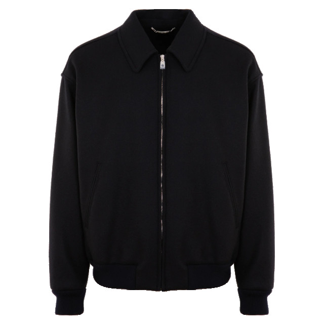 Dolce and Gabbana Heren woolblend bomber backtag zwart G9ASOT / FU3QB-B0665 large