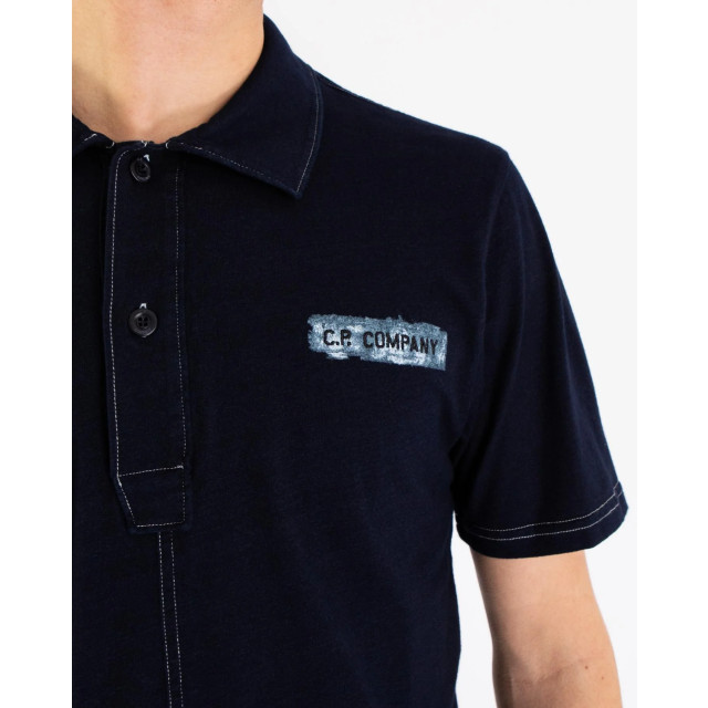 C.P. Company Heren denimlook polo 16CMPL151A110056W-D08 large