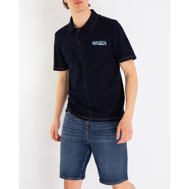 C.P. Company Heren denimlook polo 16CMPL151A110056W-D08 large