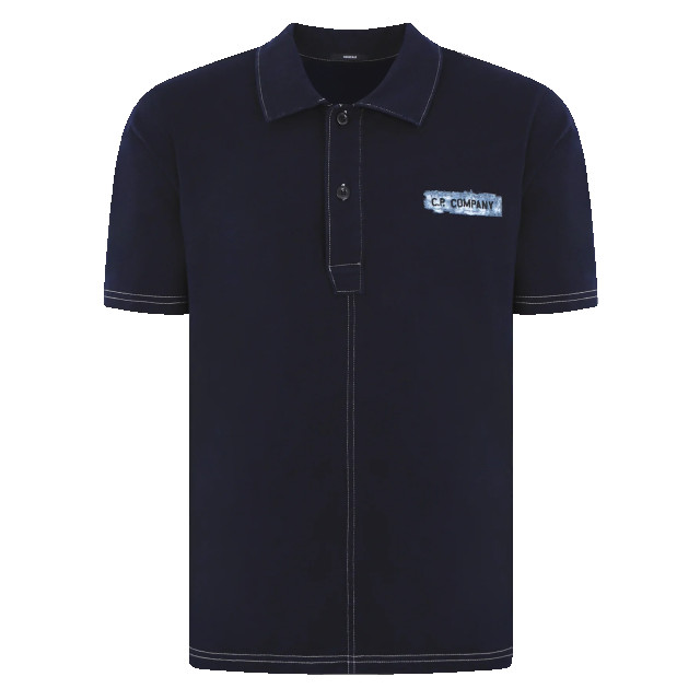 C.P. Company Heren denimlook polo 16CMPL151A110056W-D08 large