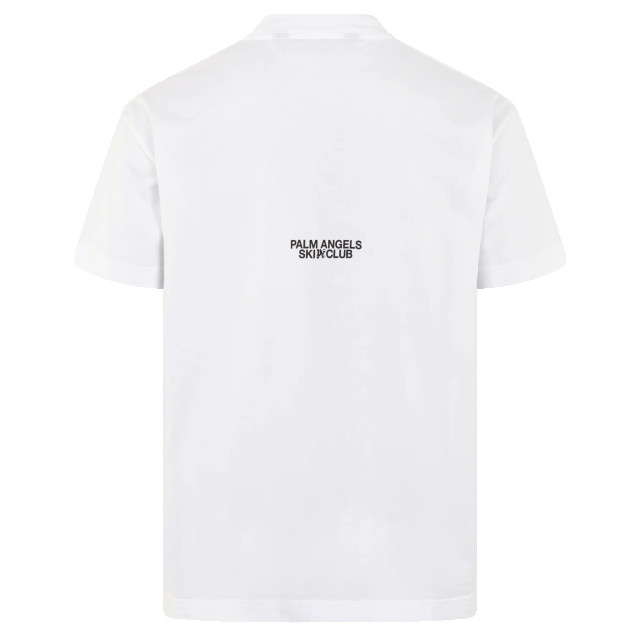 Palm Angels Heren ski club t-shirt PMAA001R24JER003-110 large