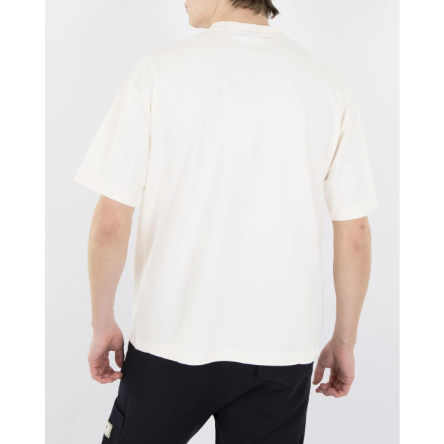 Drole De Monsieur Heren pinceaux t-shirt D-TS183-CO002-CREAM large