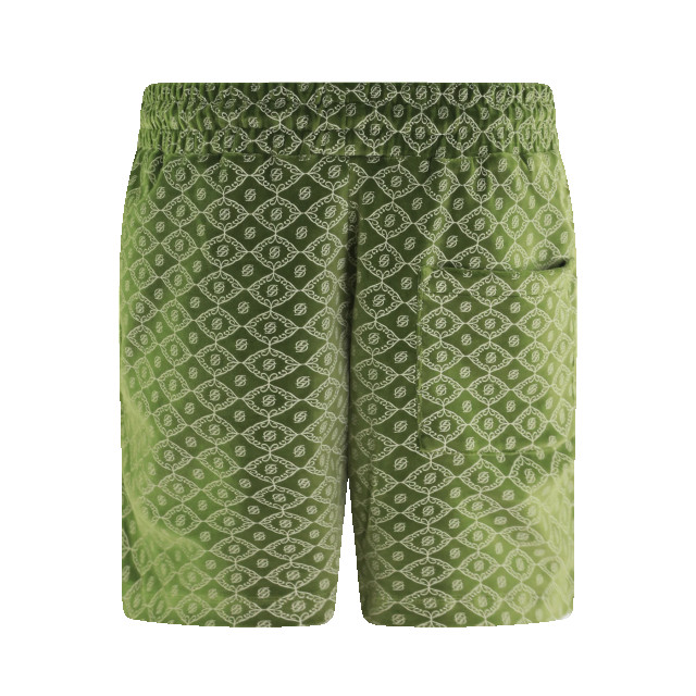 Drole De Monsieur Heren monogramme short D-SS002-CO091-GREEN large
