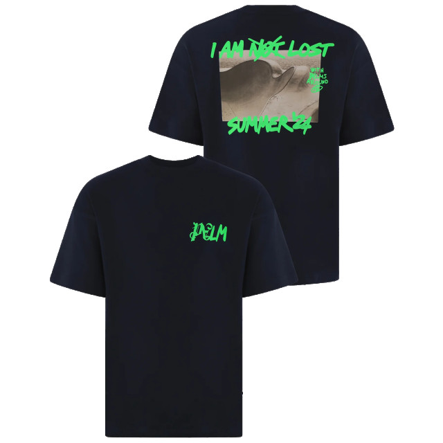 Palm Angels Heren i am lost t-shirt PMAA072S24JER004-4670 large