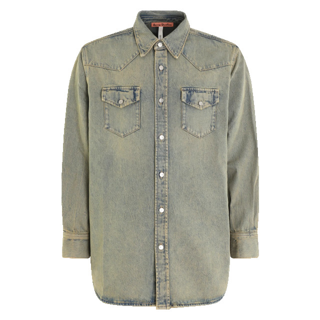Acne Studios Heren denim shirt FN-UX-SHIR000018-BUF large