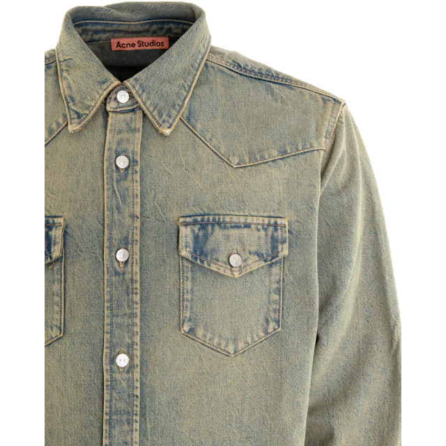 Acne Studios Heren denim shirt FN-UX-SHIR000018-BUF large