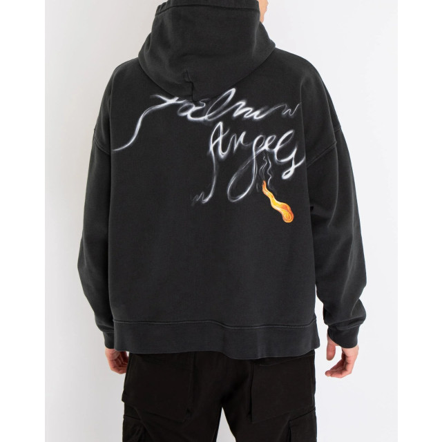 Palm Angels Heren back foggy pa hoody PMBB117R24FLE004-1001 large