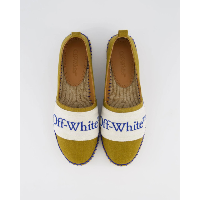 Off White Dames bookish linen espadrillas OWIB014S24FAB001-5946 large