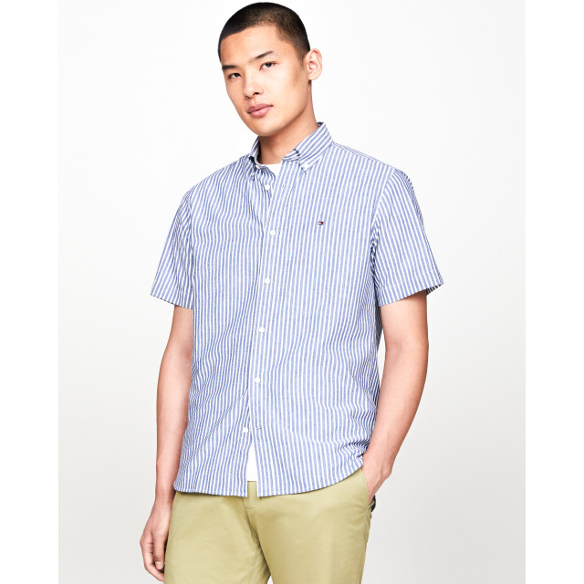 Tommy Hilfiger Menswear casual overhemd met korte mouwen 094668-001-L large Tommy Hilfiger Menswear casual overhemd met korte mouwen 094668-001-L large