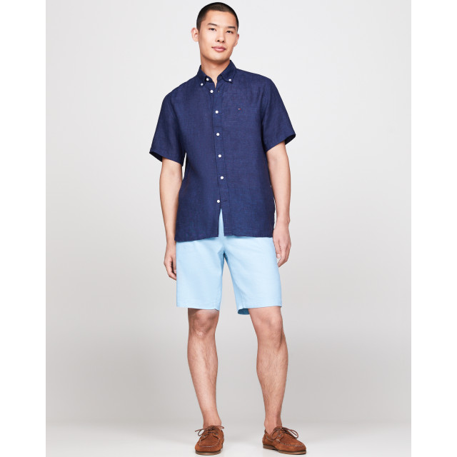 Tommy Hilfiger Menswear casual overhemd met korte mouwen 094682-001-M large