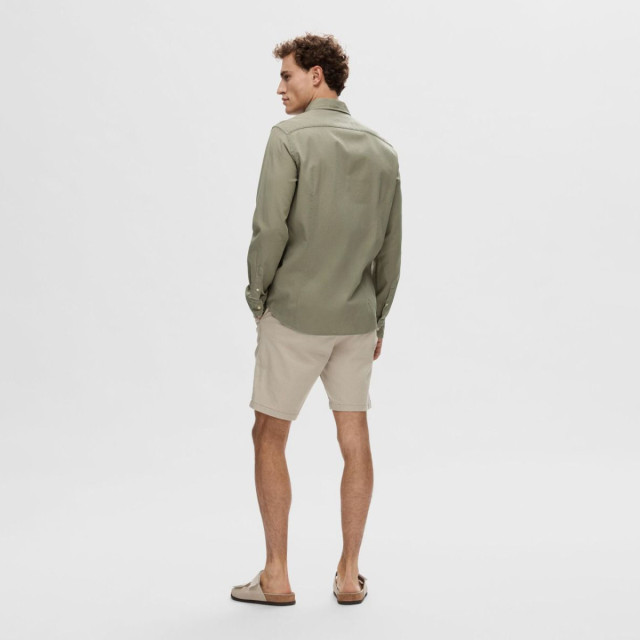 Selected Regbond regular fit overhemd vetiver 16092566-VET-M large