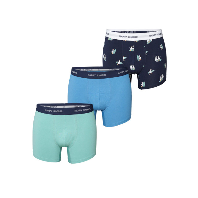 Happy Shorts Heren boxershorts trunks surfing seagull 3-pack HS-1057 large