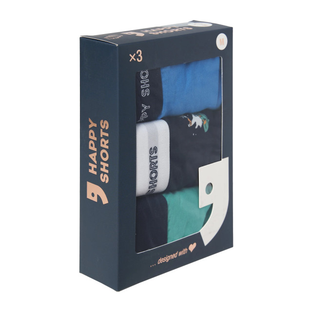 Happy Shorts Heren boxershorts trunks surfing seagull 3-pack HS-1057 large