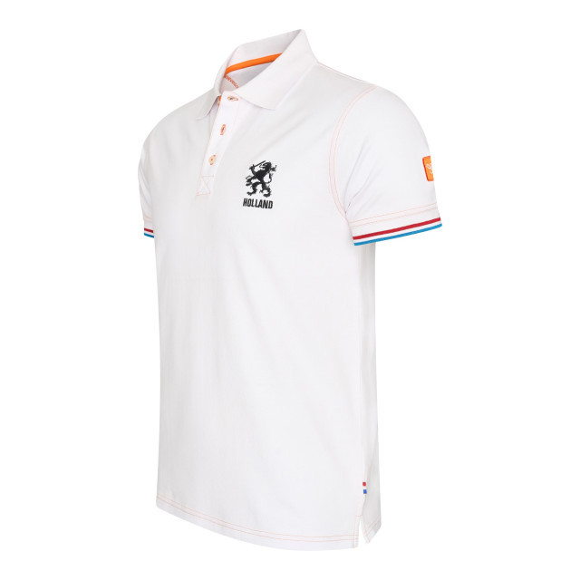 Cappuccino Italia Dutch lion polo CAP-PONL-WHT-L large