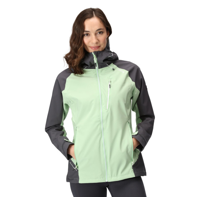 Regatta Dames birchdale waterdichte shell jas UTRG3330_quietgreensealgrey large
