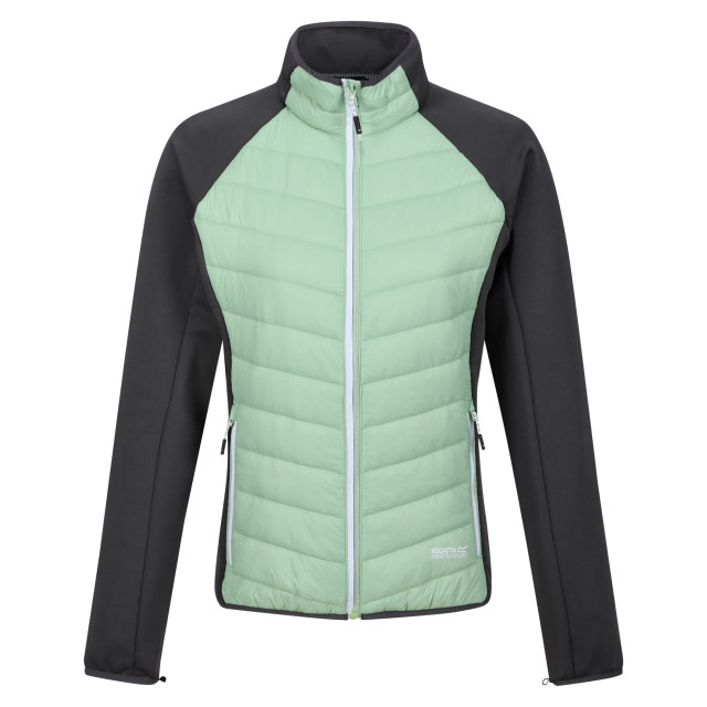 Regatta Dames carletta viii 2 in 1 waterdichte jas UTRG9459_quietgreensealgrey large
