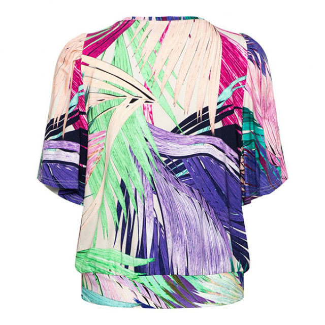 &Co Woman &co women top lindsey leaf turquoise multi Lindsey leaf - Turquoise Multi large