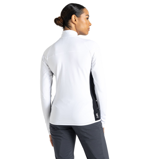 Dare2b Dames elation ii core stretch gerecycleerde fleece UTRG7065_whiteblack large