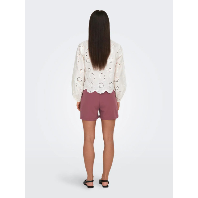 Jacqueline de Yong Ditte l/s embroderie short shirt 15328411 large