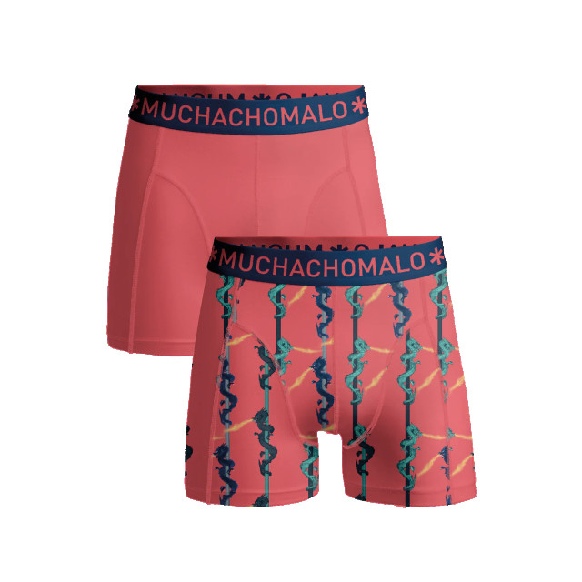 Muchachomalo Jongens 2-pack boxershorts print/effen U-OUTLT1010-19J large