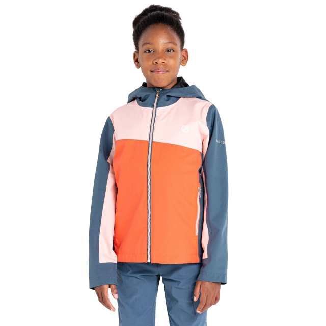 Dare2b Waterdichte jas voor kinderen UTRG8703_apricotblushneonpeachoriongrey large Dare2b Waterdichte jas voor kinderen UTRG8703_apricotblushneonpeachoriongrey large