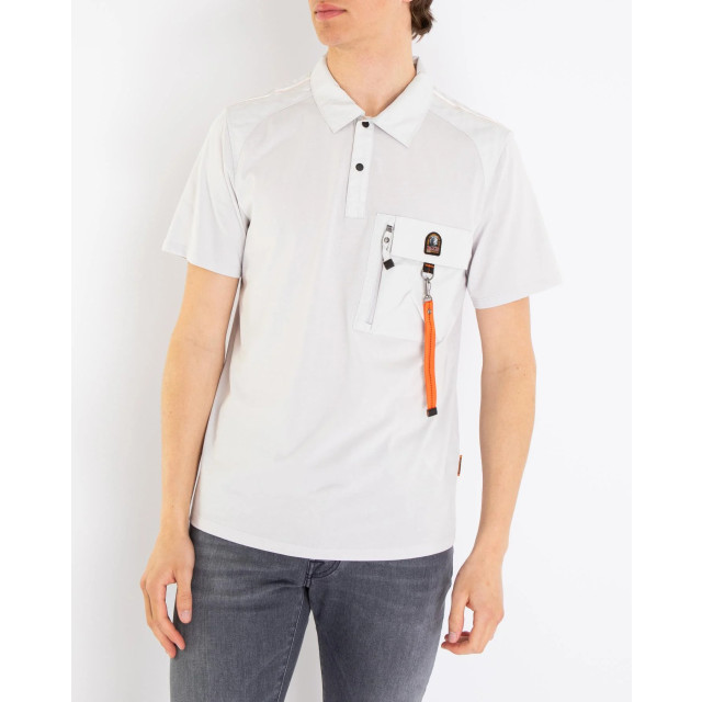 Parajumpers Heren rescue polo wit 24SM-PMPORE10-309 large