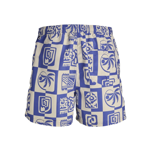 Jack & Jones Heren zwemshort oceanday print blauw 12257049-BLUE large