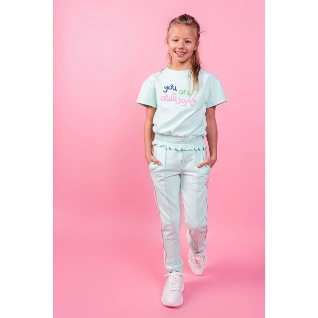 MAYCE Meisjes sweat broek mint MY402-5602-303 large