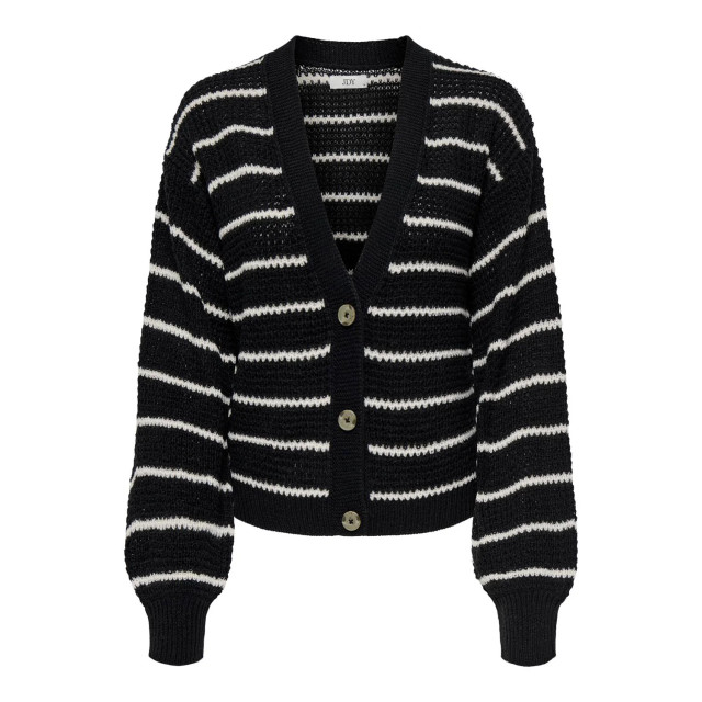 Jacqueline de Yong Ellen l/s v-neck stripe cardigan 15328338 large