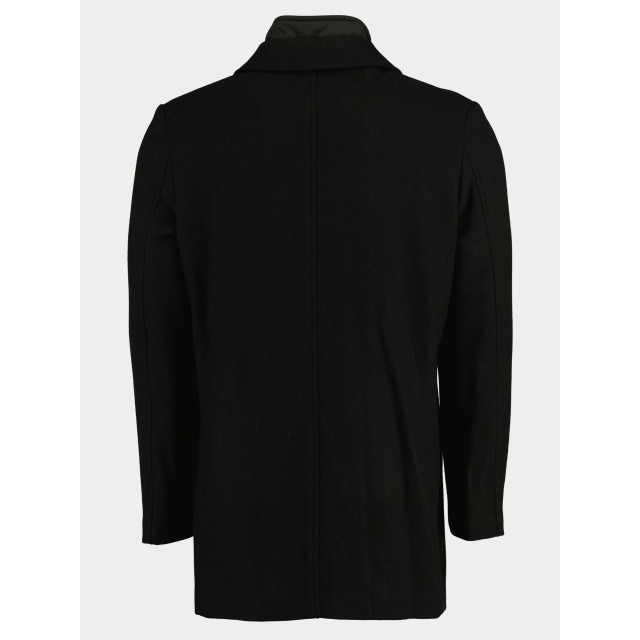 Bos Bright Blue Wollen jas job coat plain 22301jo01bo/990 black 172235 large