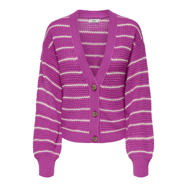 Jacqueline de Yong Ellen l/s v-neck stripe cardigan 15328338 large