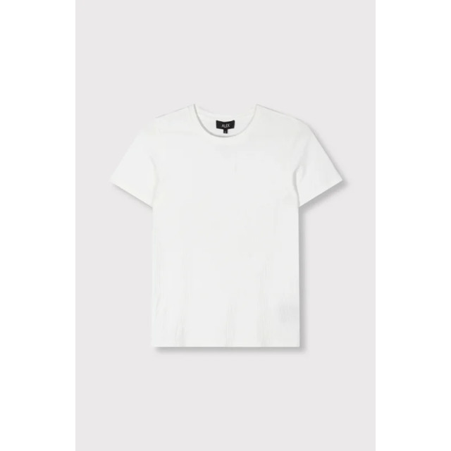 Alix The Label Fitted rib t-shirt white - Fitted rib t-shirt white - Alix The Label large