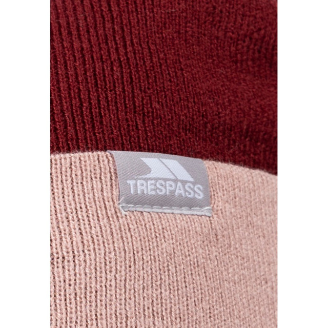 Trespass Montana gebreide omkeerbare muts voor volwassenen UTTP6103_darkcherry large