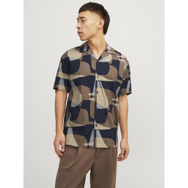 Jack & Jones Jprblacarnaby print resort shirt s dessin 5319.79.0010 large