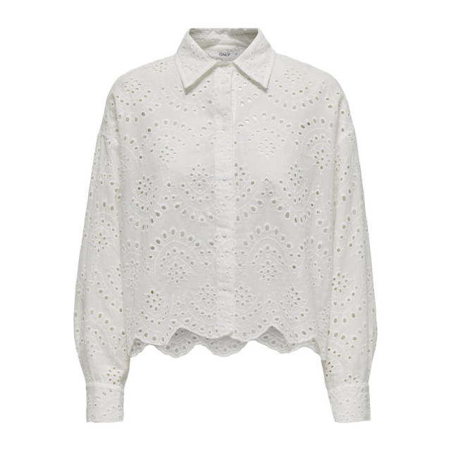 Only Onlvalais ls shirt wvn noos off-white 4309.02.0137 large